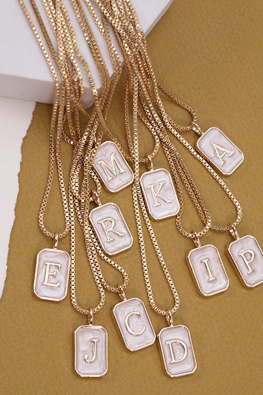 Monogram Pearly Charm Necklace, R