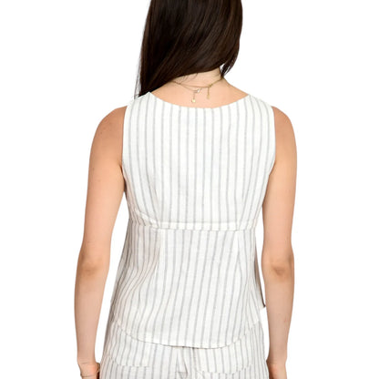 Lona Sleeveless Front Tie Top