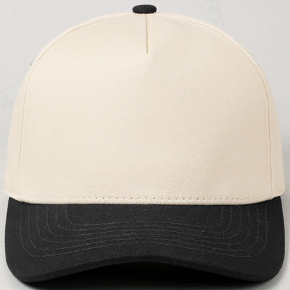 Kids Plain Two Tone Canvas Hat