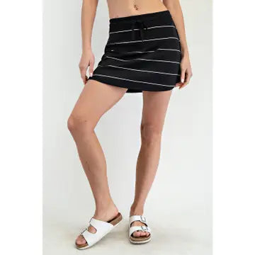 Modal Stripe Skort