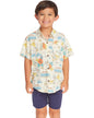 Boys Surf's Up Collared Shirt - coconut milk