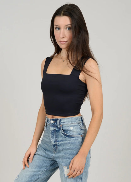 Clare Strap Crop Top Tank
