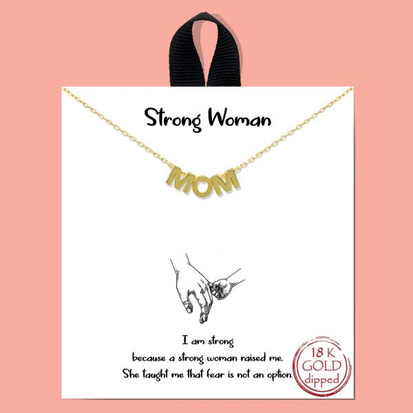 Strong Woman Necklace
