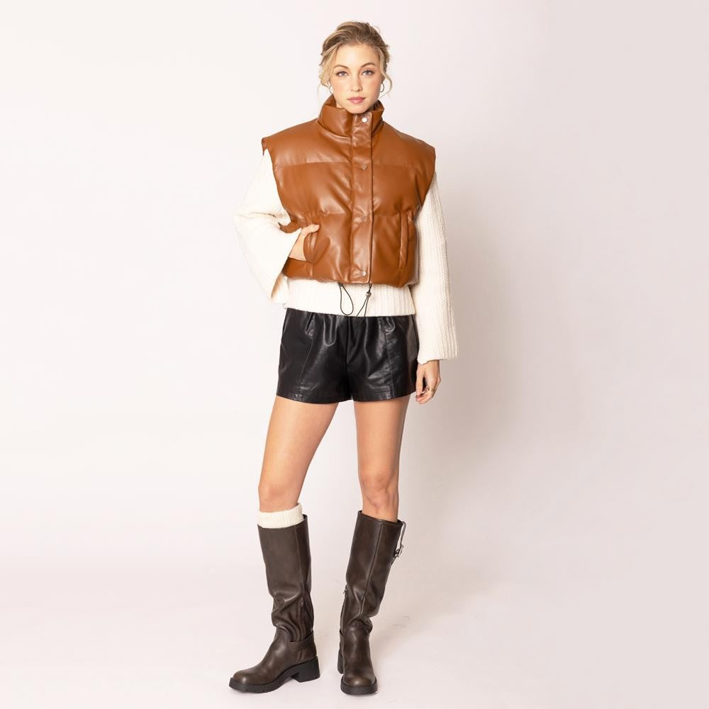 Do Everything In Love Puff Vest One Size