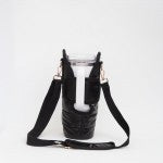 Padded Quilt Crossbody Bag Black