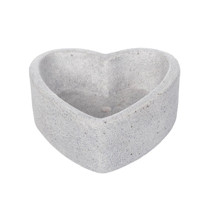Heart Plant Pot, Grey