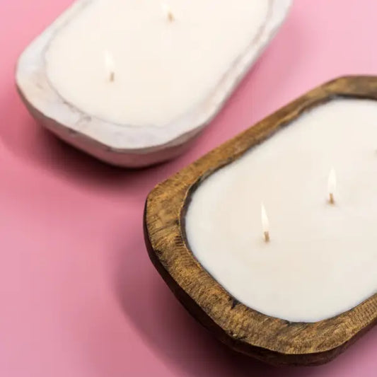 White Dough Bowl Soy Wax Candle, Magnolia