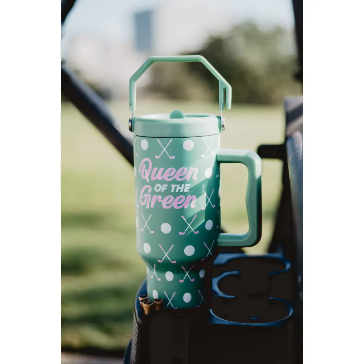 Queen of the Green Golf Tumbler w/ Handle 38 oz