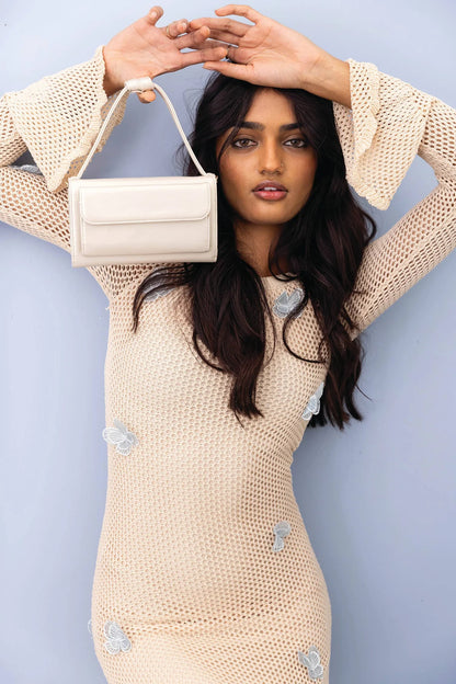 Honey Rectangle Crossbody - champagne