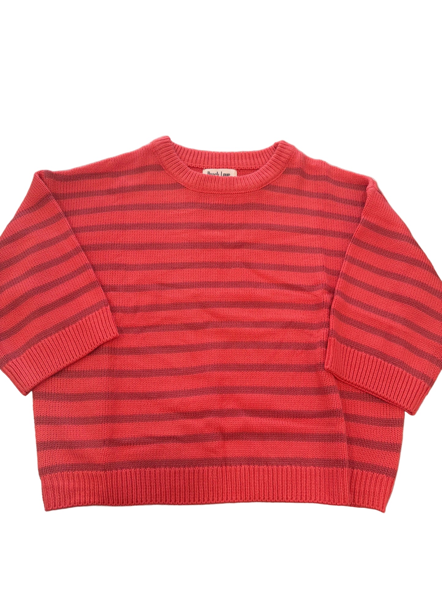 Coral Bubble Half Sleeve Sweater