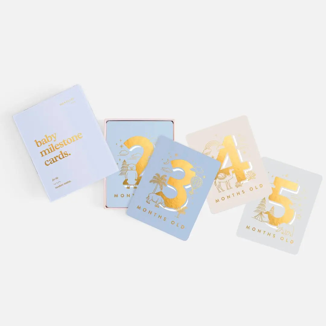 Baby Milestone Cards - powder blue