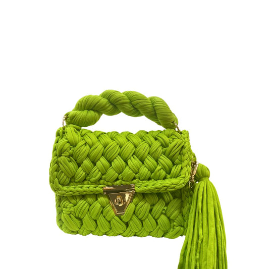 Chartreuse Montego Woven Bag Green