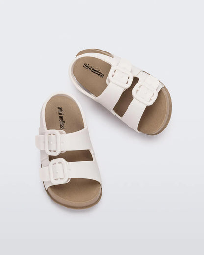Kids/Toddler Cozy Sandals, brown/white