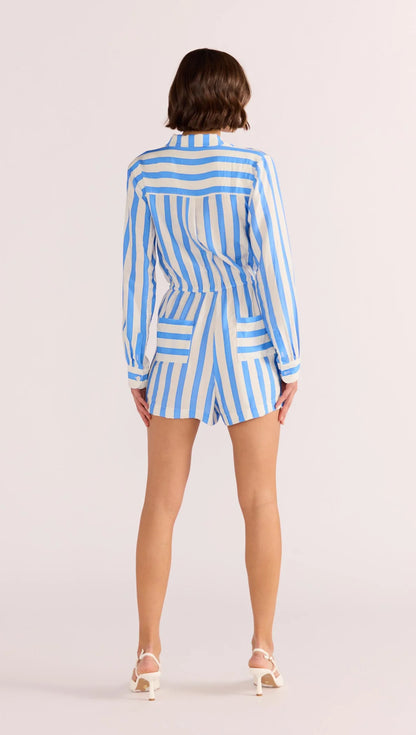 Nimue Stripe Playsuit, Blue