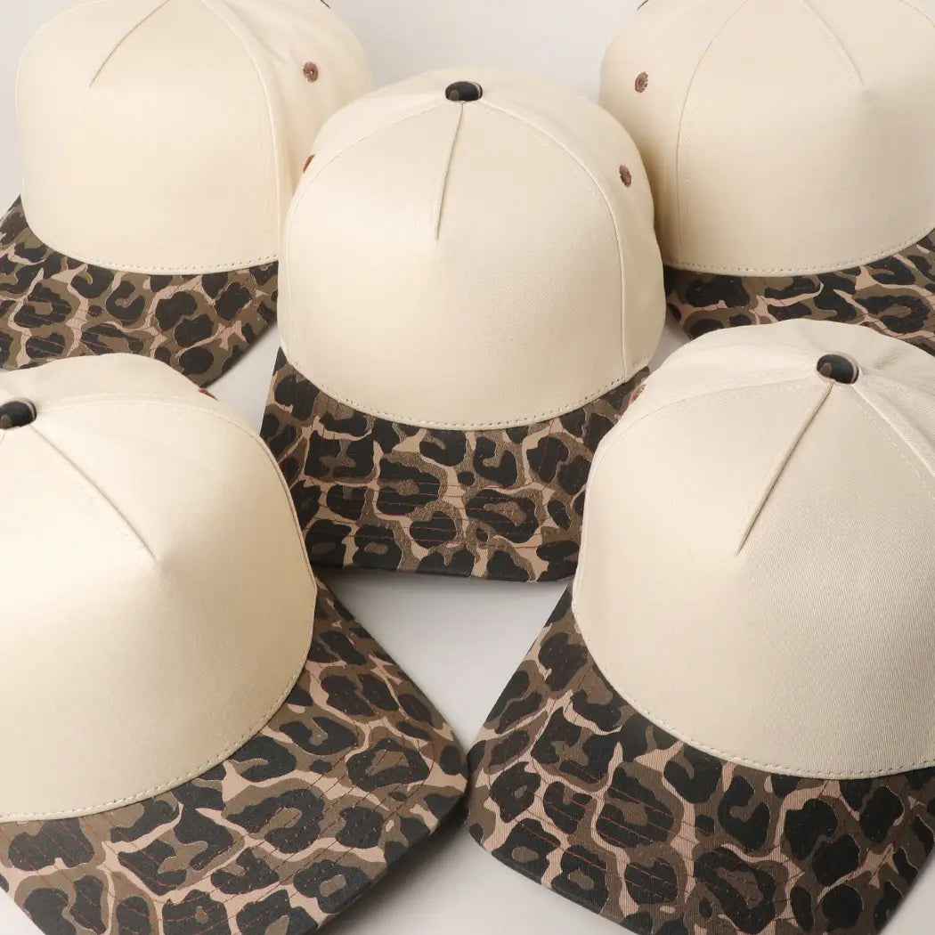 Two Tone Leopard Trucker Hat