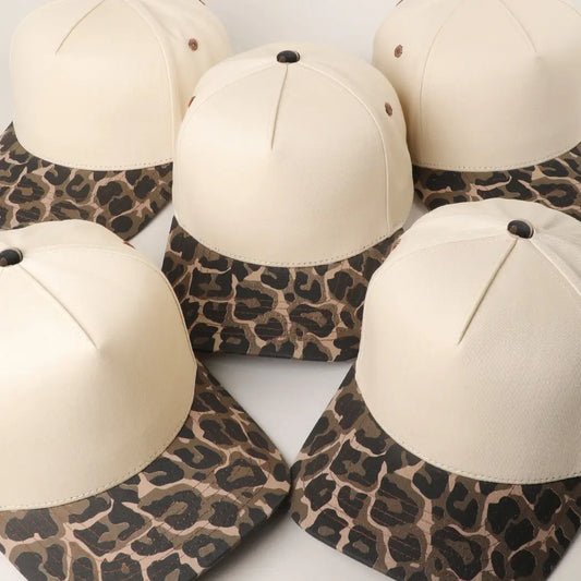 Two Tone Leopard Trucker Hat