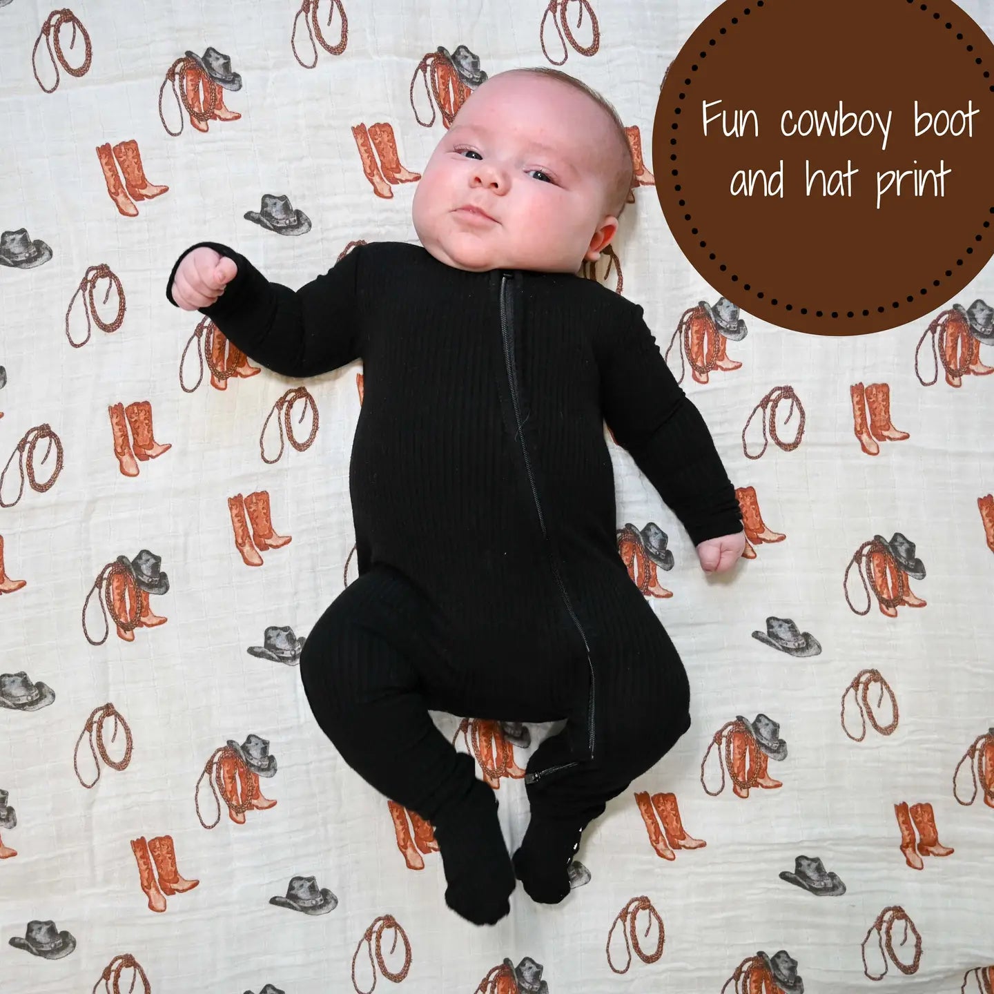 Cowboy Boot Swaddle