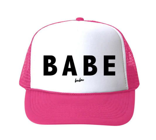 BABE Toddler/Kids Hat - Hot Pink