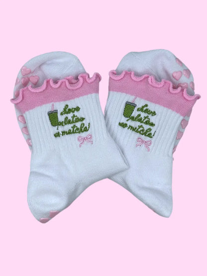 Matcha Pilates Socks