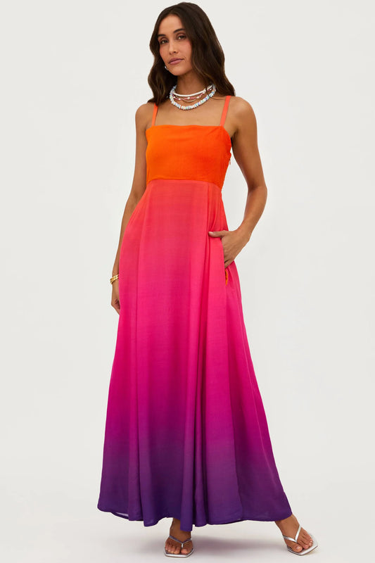 Rianne Dress - Coral bay Sunset