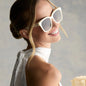 Meredith, Opaline + Grey Sunglasses