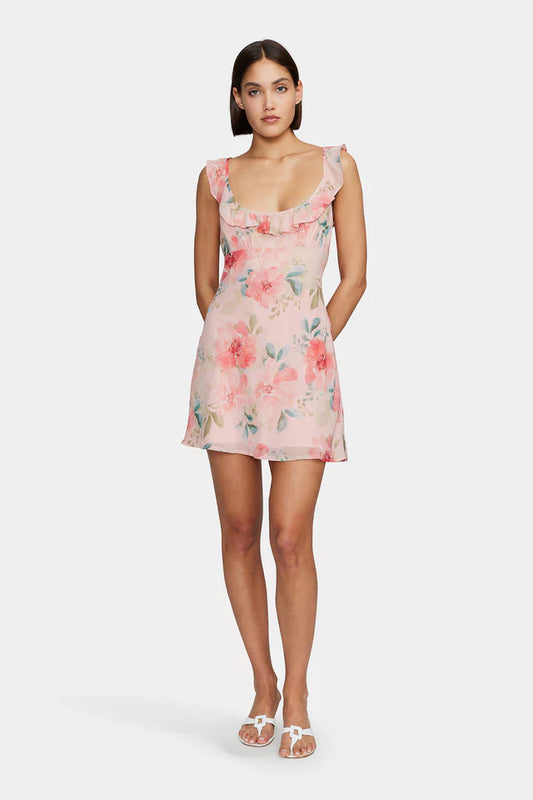 Candy Mini Dress Watermelon Floral