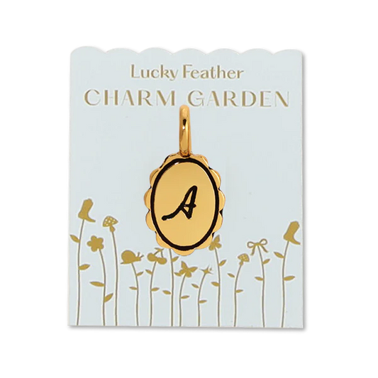 Charm Garden- Scalloped Initials, Gold