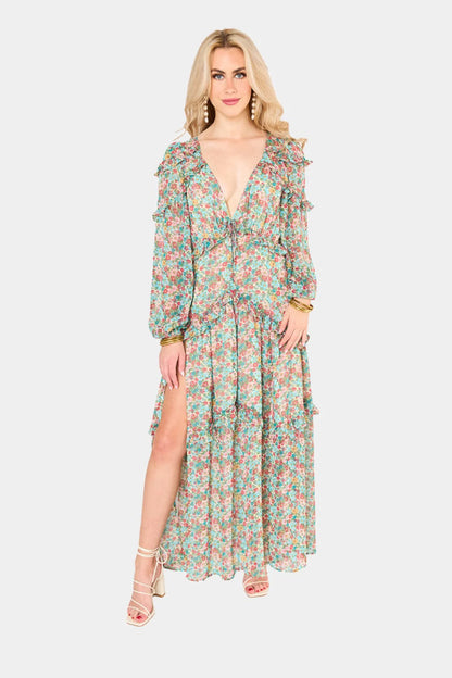 Pia Long Sleeve Maxi Dress Lush