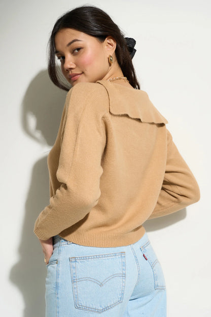 Camillie Knit Pullover Camel