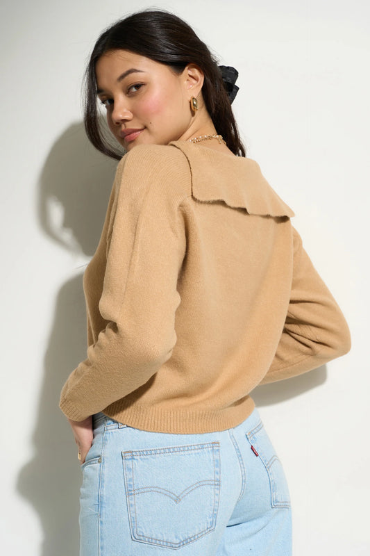 Camillie Knit Pullover Camel