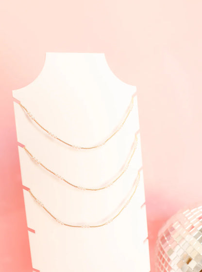ILY Pearl Beaded Necklace 18"