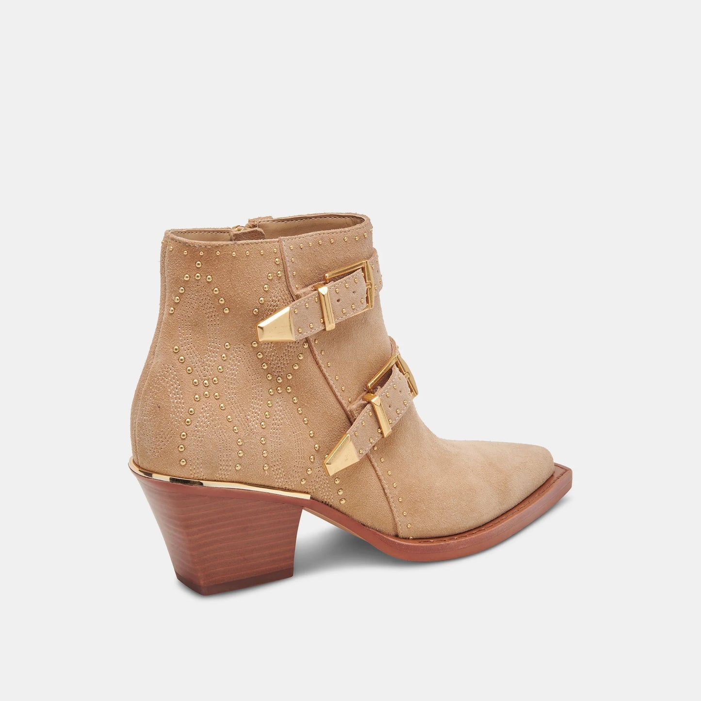 Ronnie Booties, Camel Suede