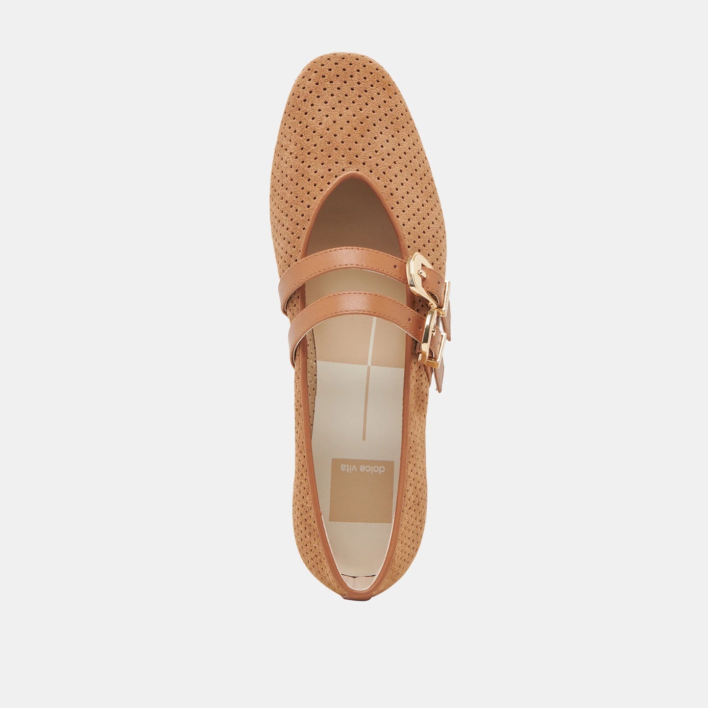 Baylee Grommet Ballet Flat - Pecan Suede