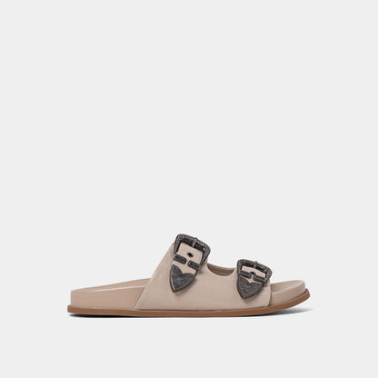Dolly Slide Sandal, Bone