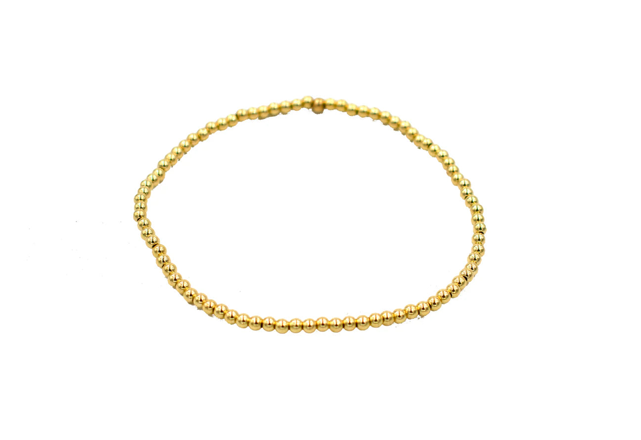 Bead Anklet Gold
