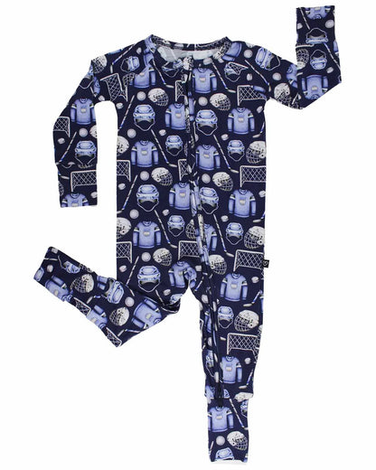 Poppy Convertible Romper- Hockey