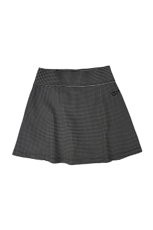 Evelyn Skort - Black Gingham