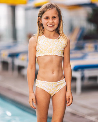 Summer Sun Reversible Girl's Bikini - Golden Sun