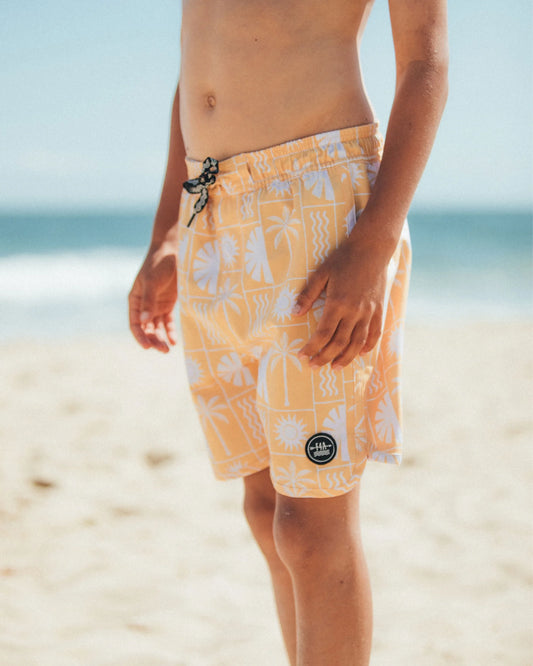 Indo Sun Boy's Boardshort - Golden Sun