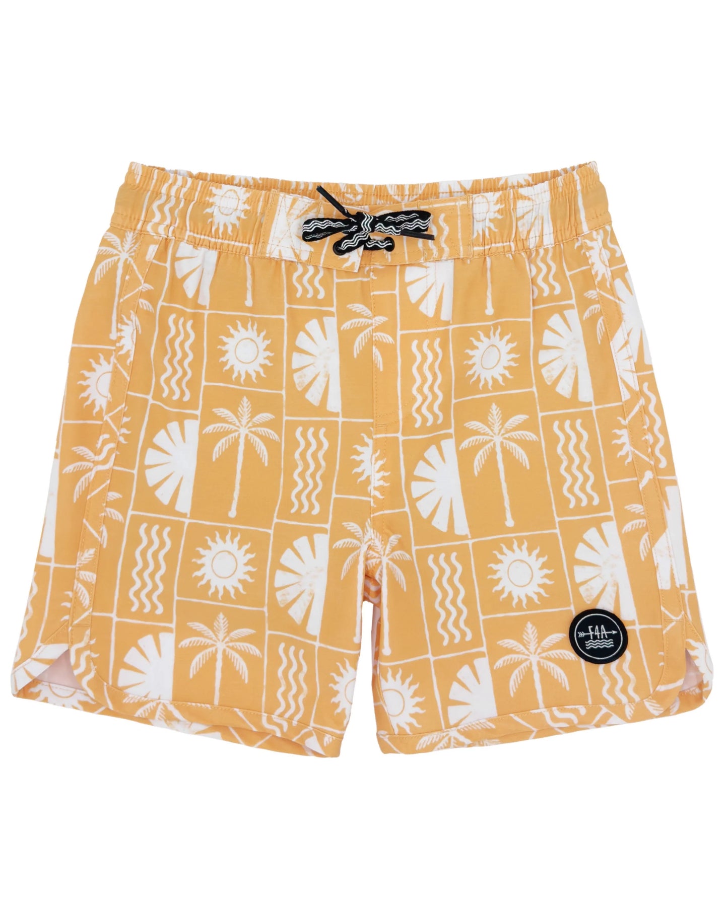 Indo Sun Boy's Boardshort - Golden Sun