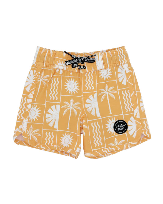Indo Sun Baby Boy Boardshort - Golden Sun