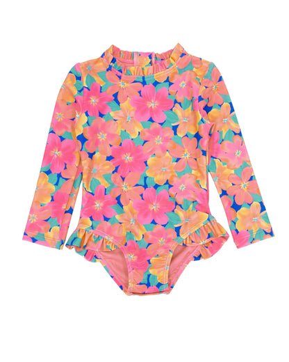 Frill Chaser Baby Surf Suit- Pink Carnation