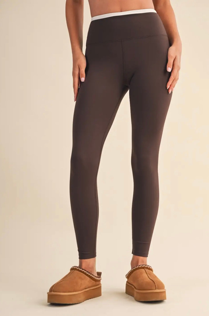 Chocolate Contrast Leggings