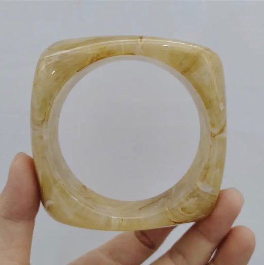 Cream Resin Bangle