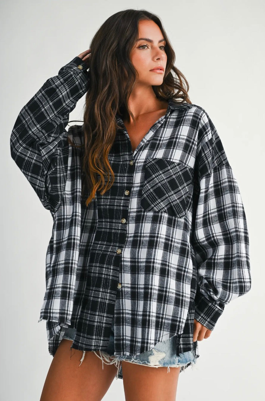 Kambrie Plaid Flannel Shirt