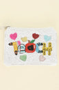 Teach Sequin Coin Bag