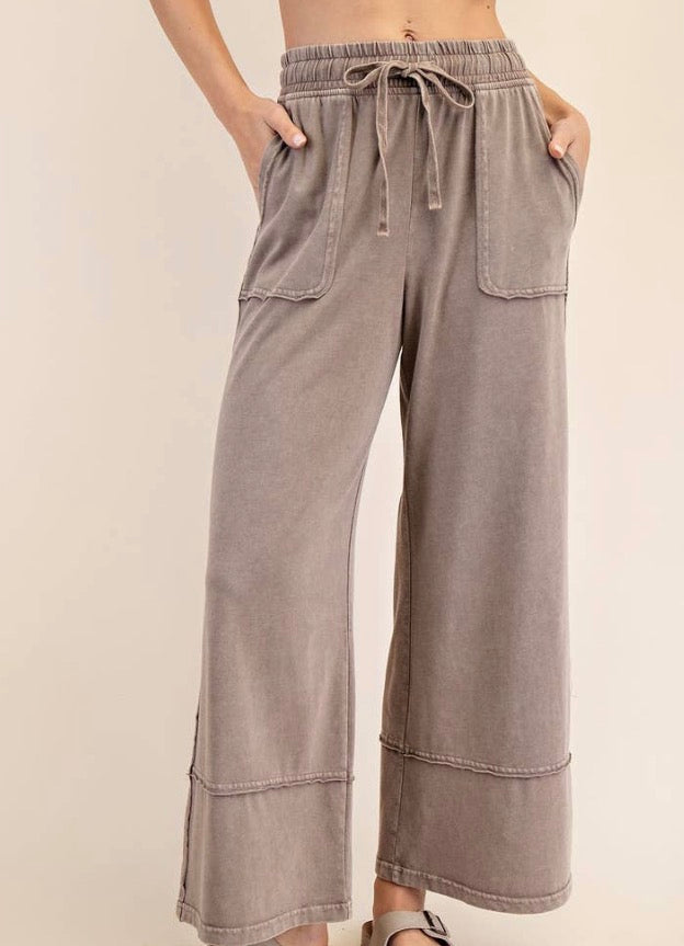 Cotton Wide Leg Pant