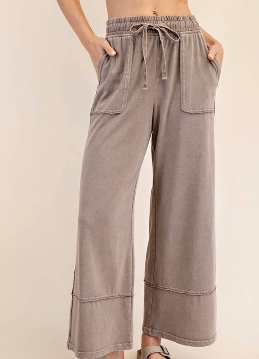 Cotton Wide Leg Pant