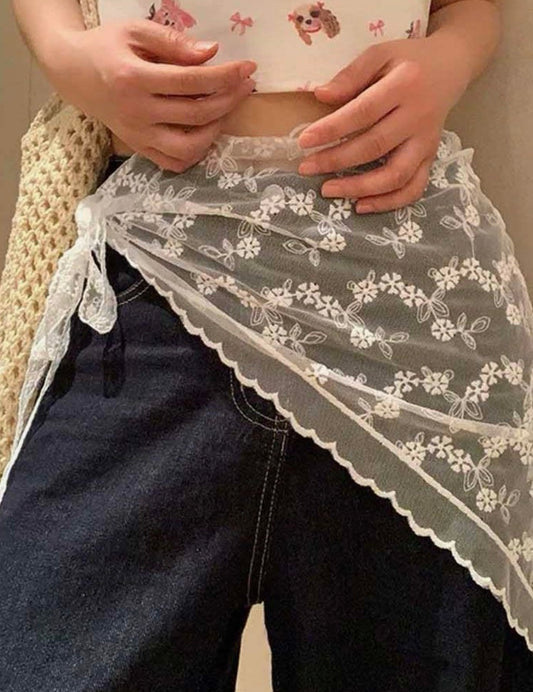 Lace Hip Scarf