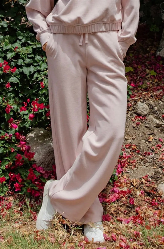 Rib Brushed Straight Pants